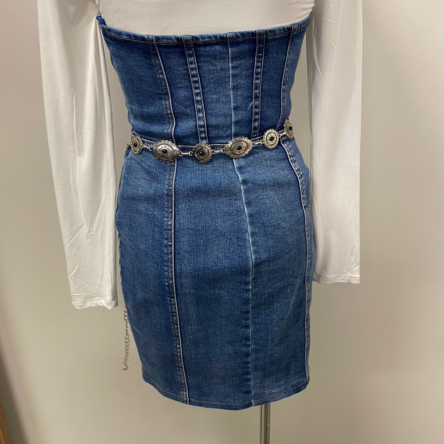 Laila Denim Dress-Denim