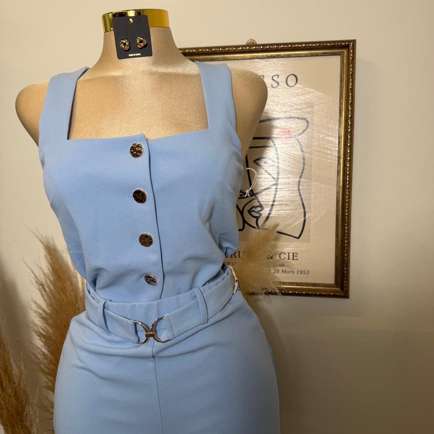 xio Pant set-Baby Blue