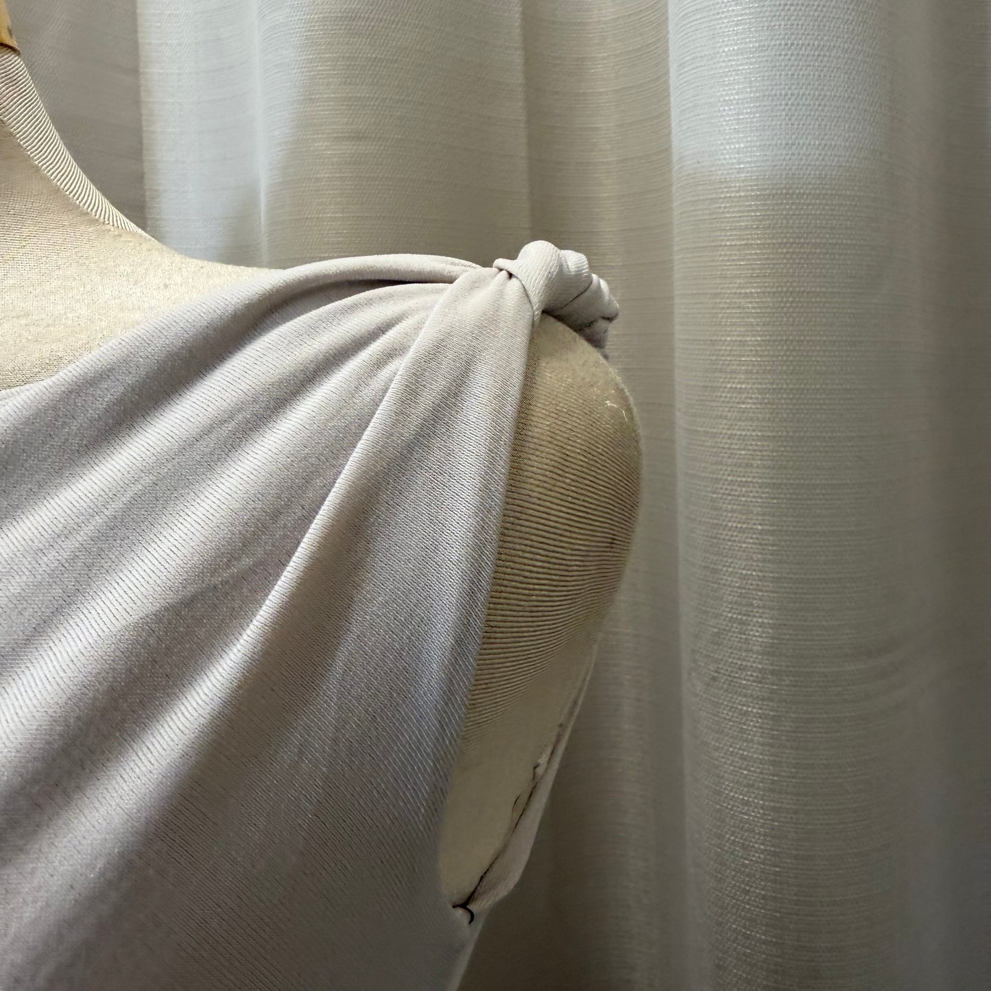 Asymmetric shoulder Gold Detail-Mocha/Brown