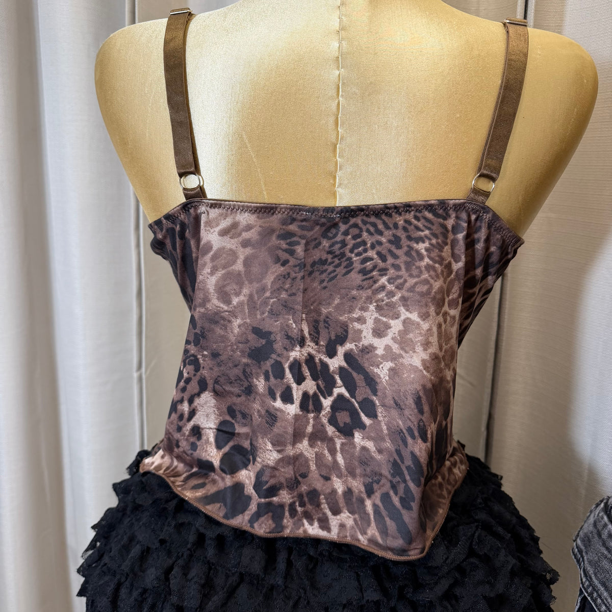 PL-Leopard Corset Top-Leopard