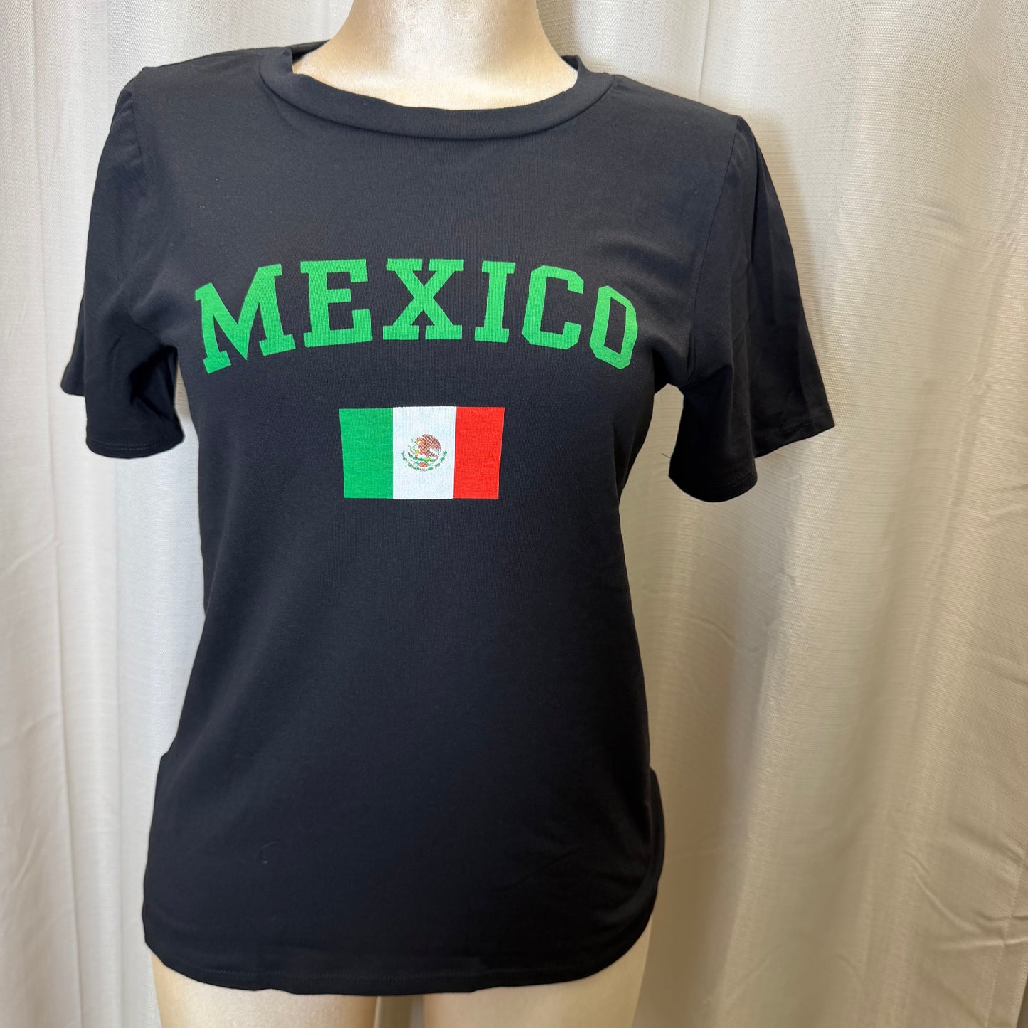 PL-Short Sleeve Mexico Top-Black