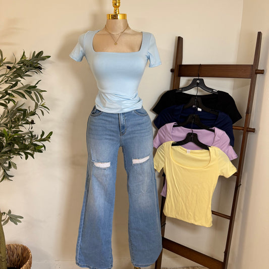 Double layered Soft Material Top