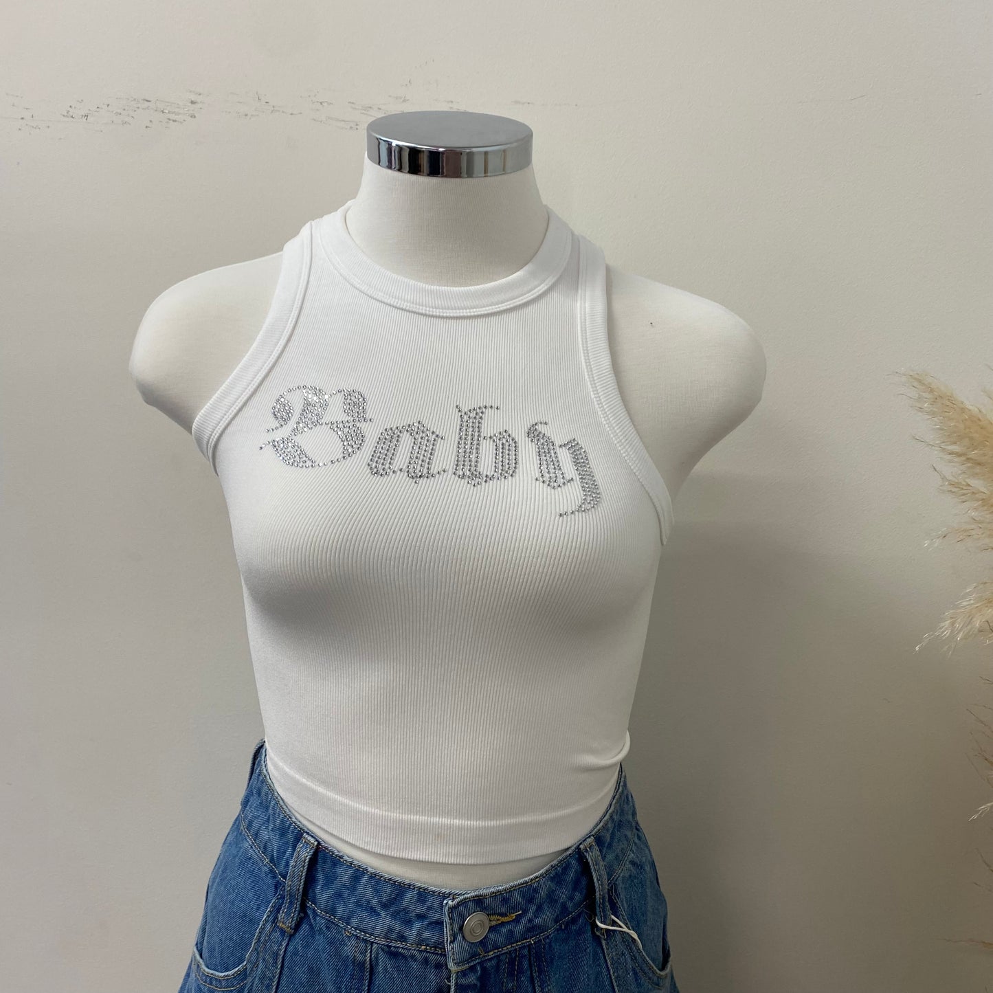 Baby Crop Top-White