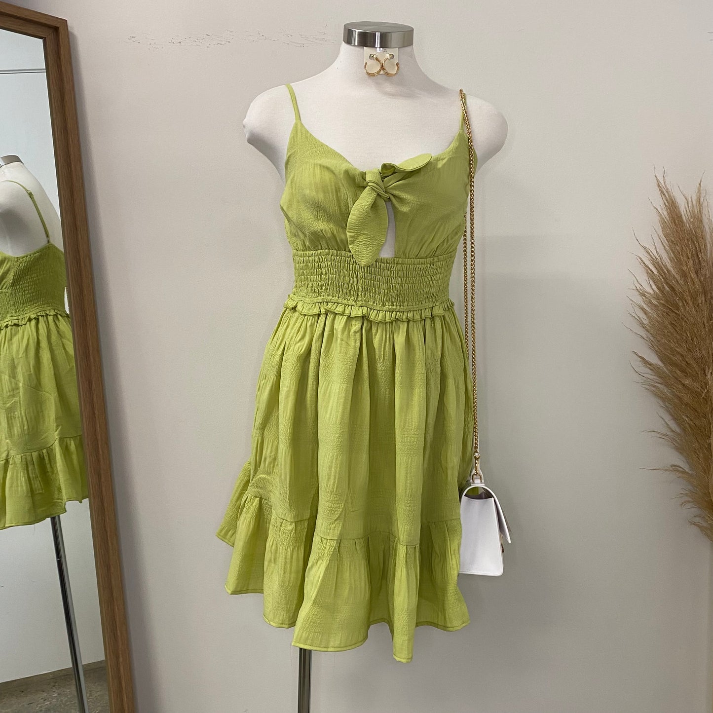 Amairany Dress-Lime Green