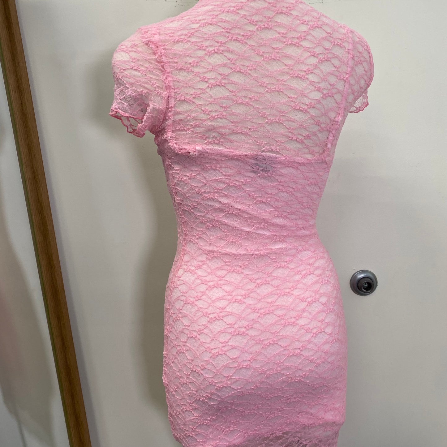 Babe Lace Dress-Soft Pink