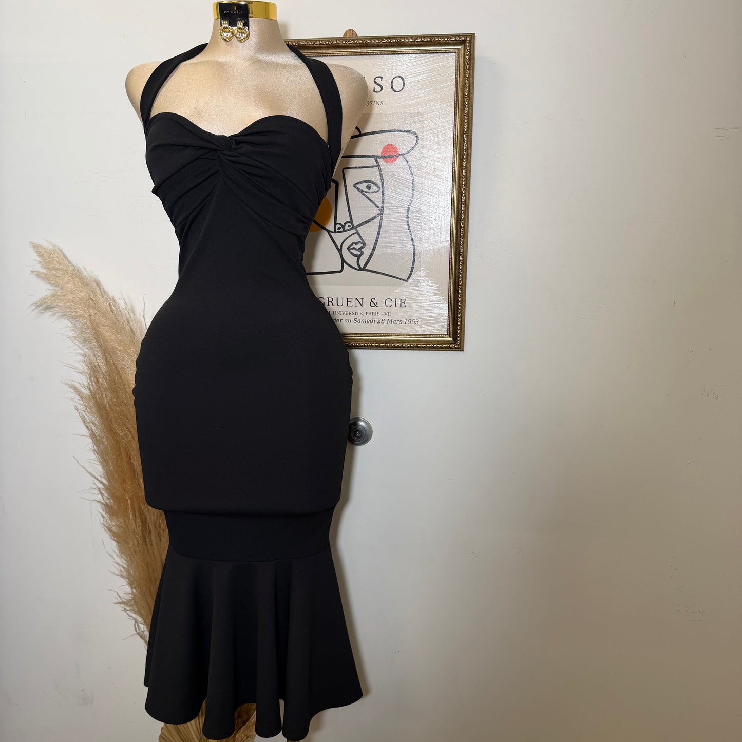 Cielo Mermaid Dress-Black