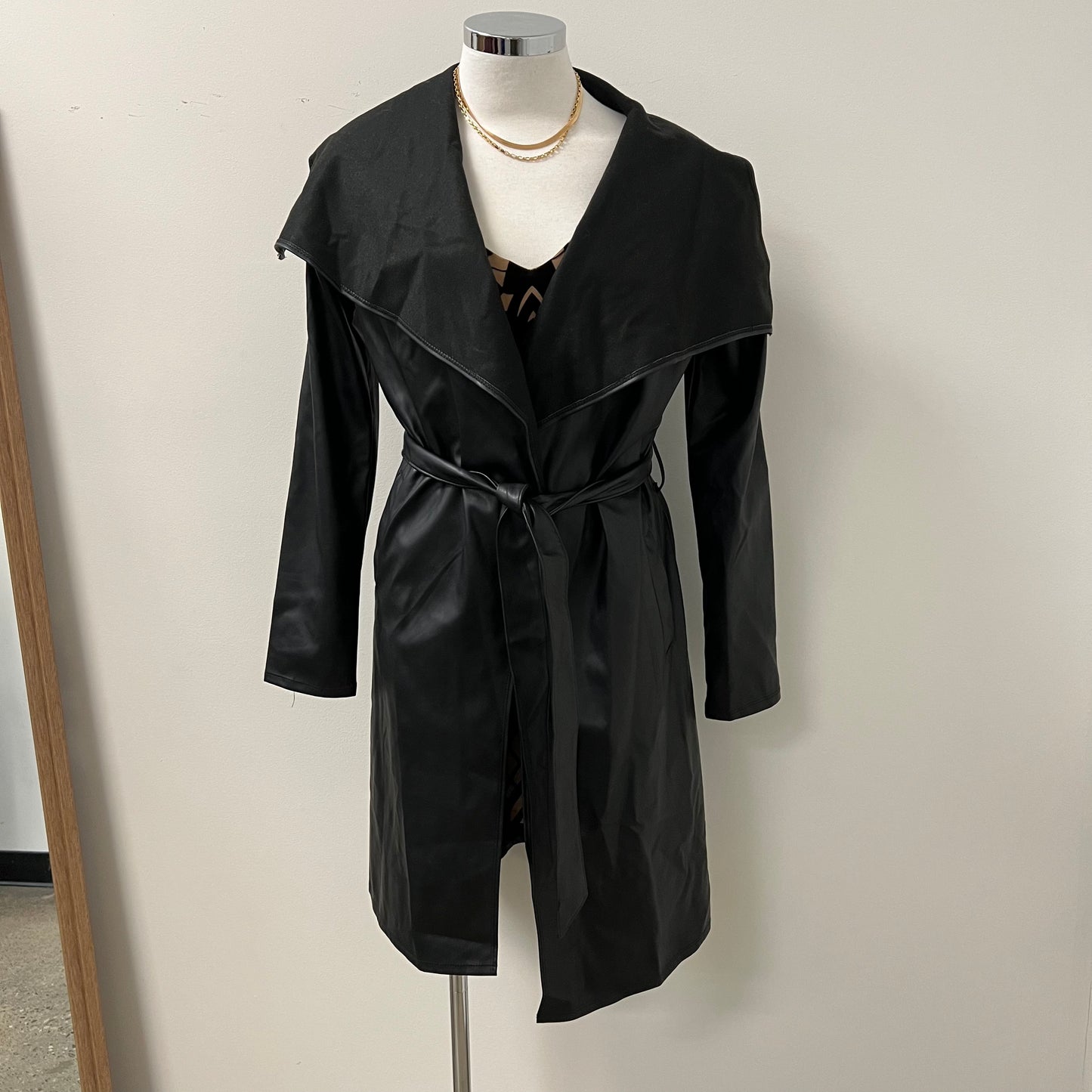 PU Leather Coat