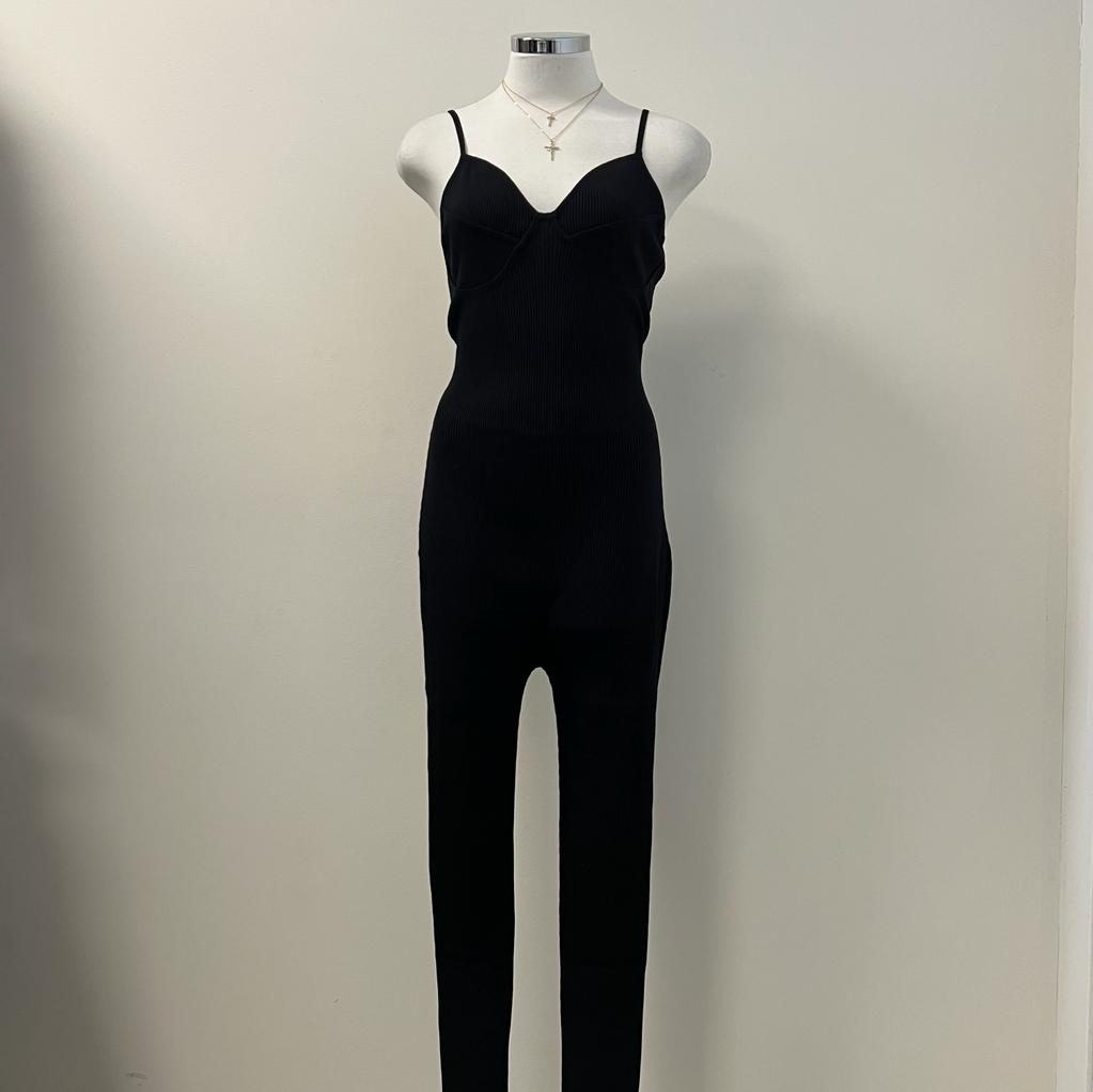 Jenna Rib Knit Cami Jumpsuit PL