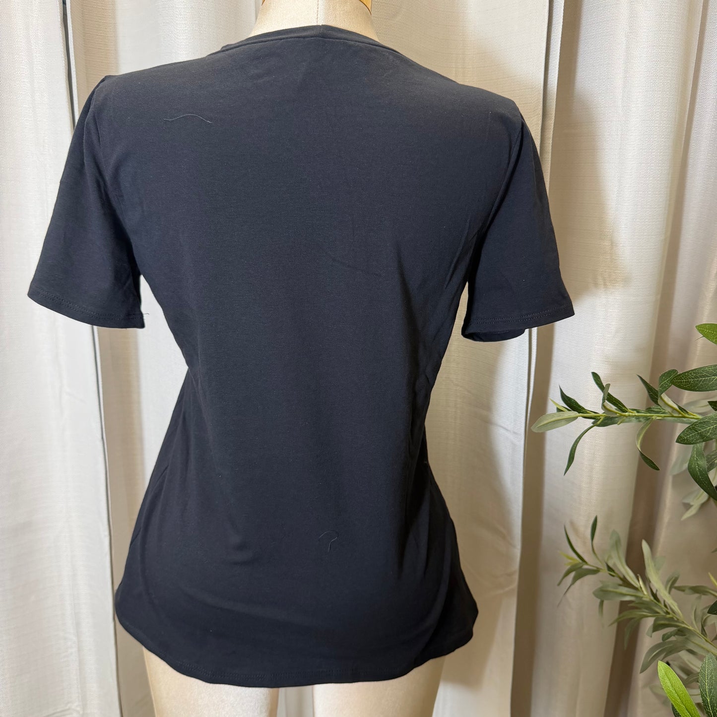 PL-Short Sleeve Mexico Top-Black
