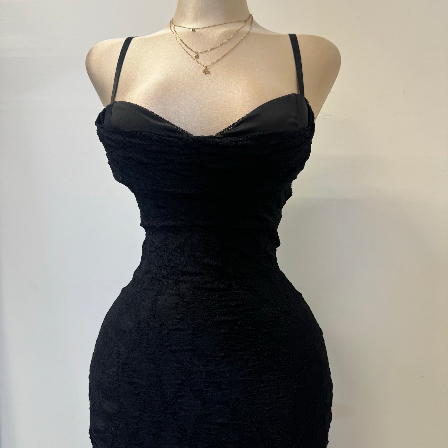 Mismaloya Dress-Lace Black