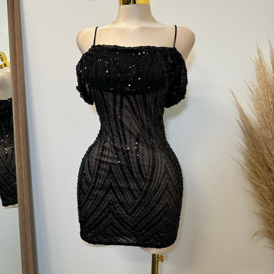 Scorpio DRESS-Black/Nude