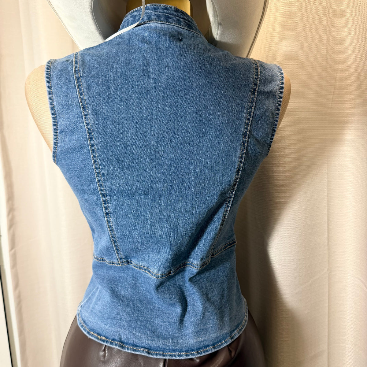 Napoleon Denim Vest-LT Blue