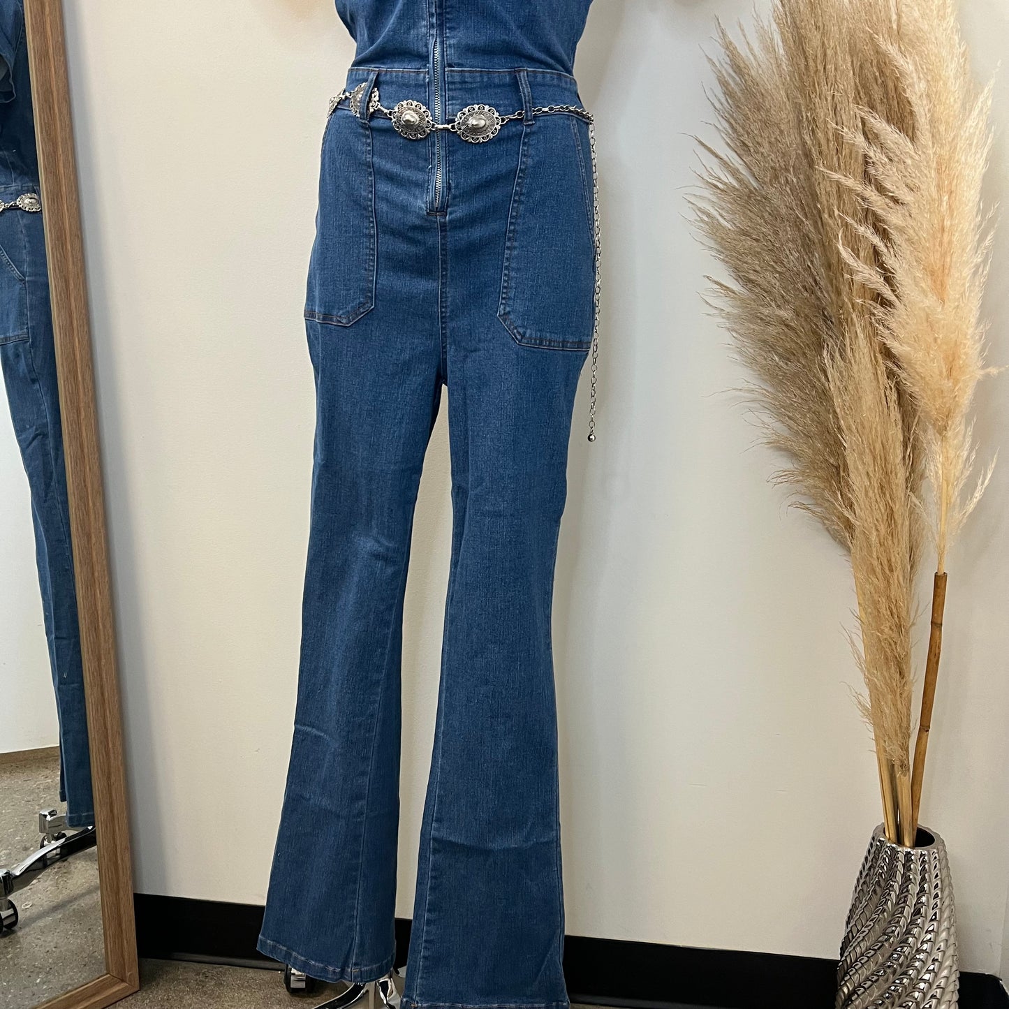 Rodeo Denim Jumpsuit-Denim