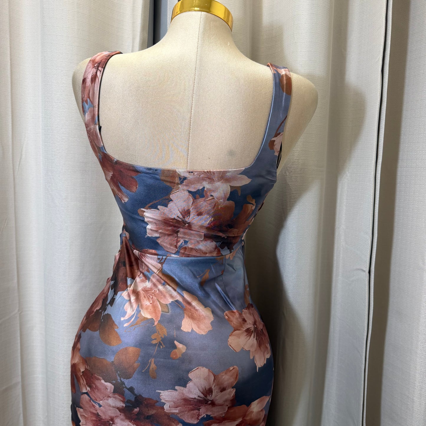 Isabella Midi Dress-Grey