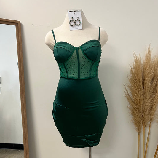 Tania Dress PL-Hunter Green