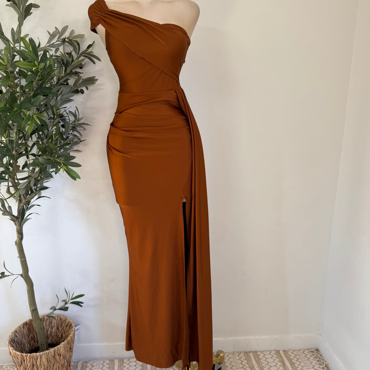 Gala Dress-Brown