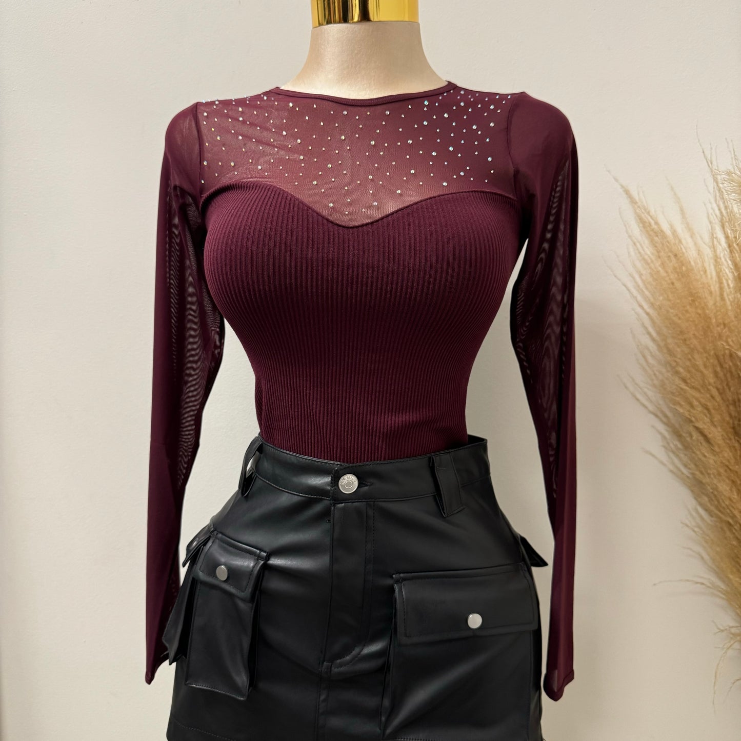 Rosy Top-Burgundy