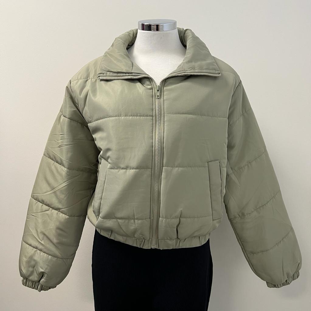 Janie Puff Padding Jacket PL -Olive Green