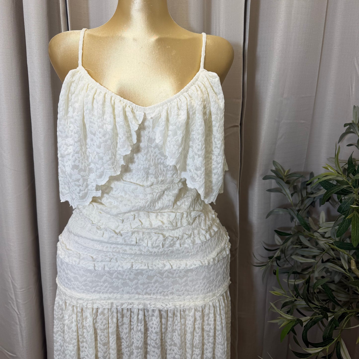 Luxe Desire Maxi Dress-Cream