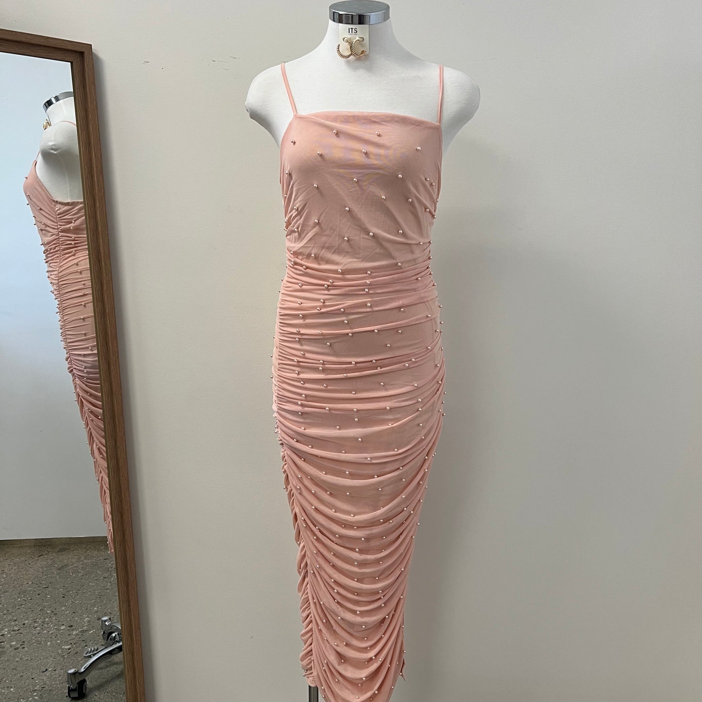 Rany Mesh Dress PL-Rose