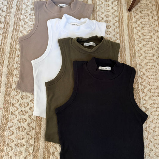 Basic Turtle Neck Sleeveless