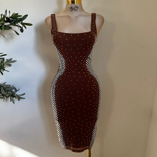 Yunia Dress-Coffee