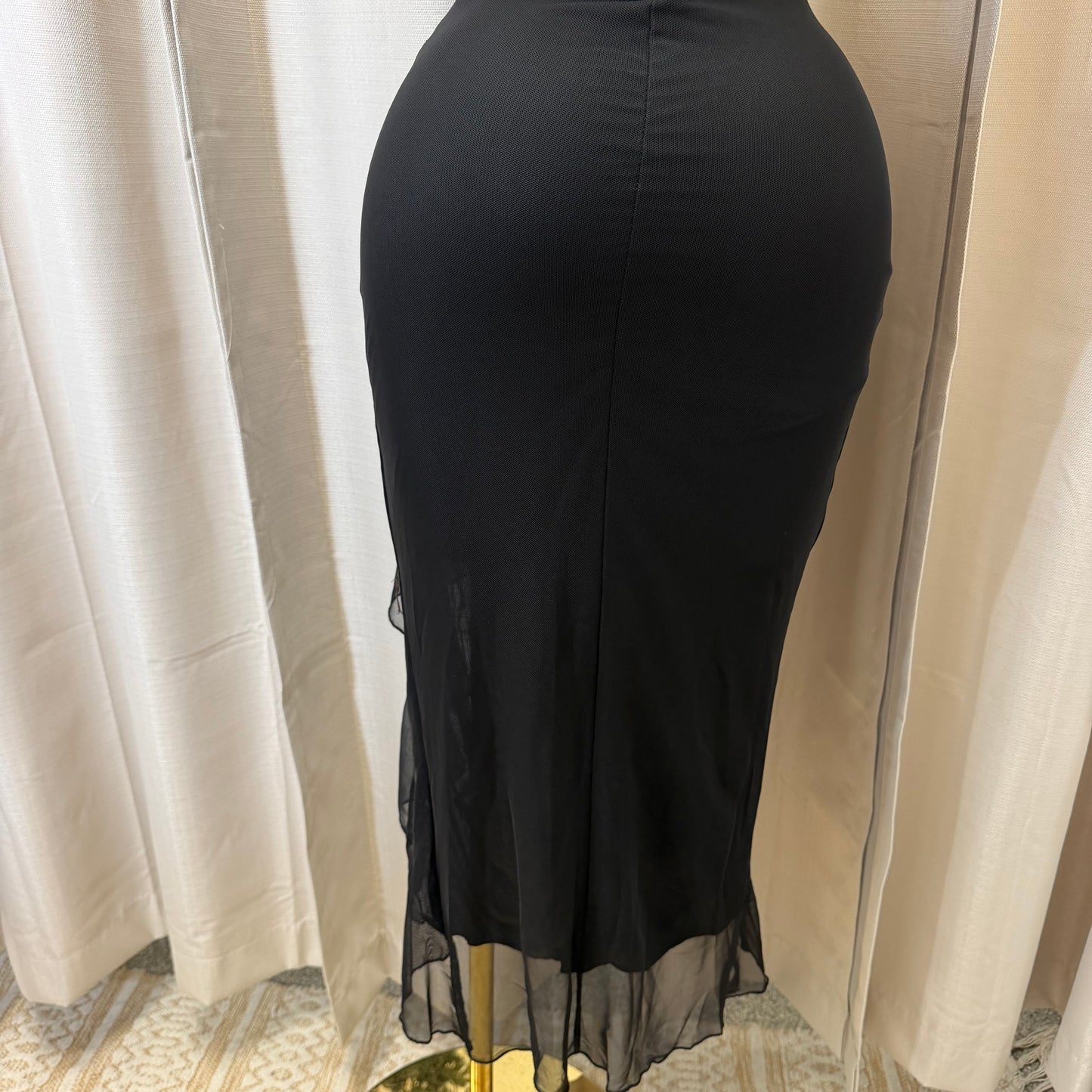 Mismaloya Mesh Dress-Black