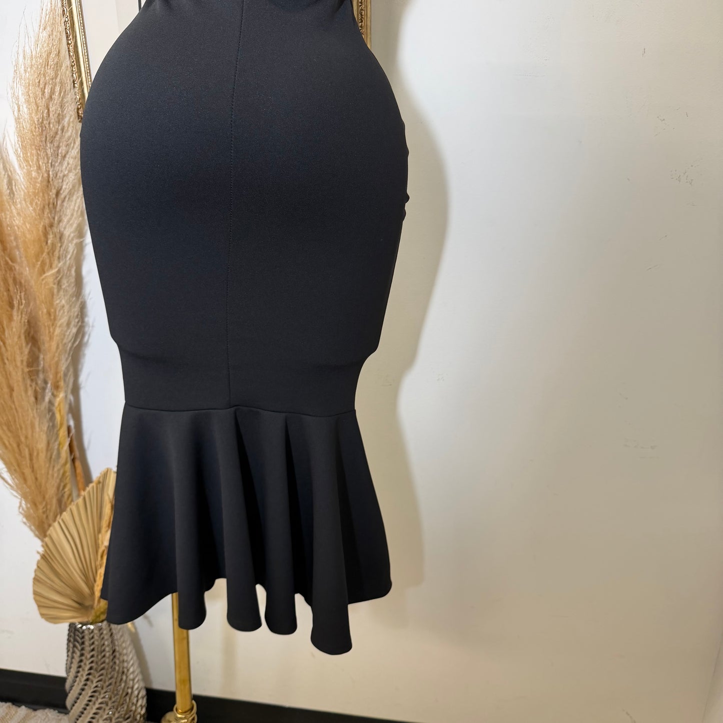 Cielo Mermaid Dress-Black