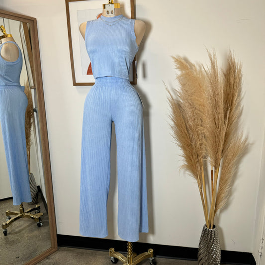 Tamara Two Piece Set-Baby Blue