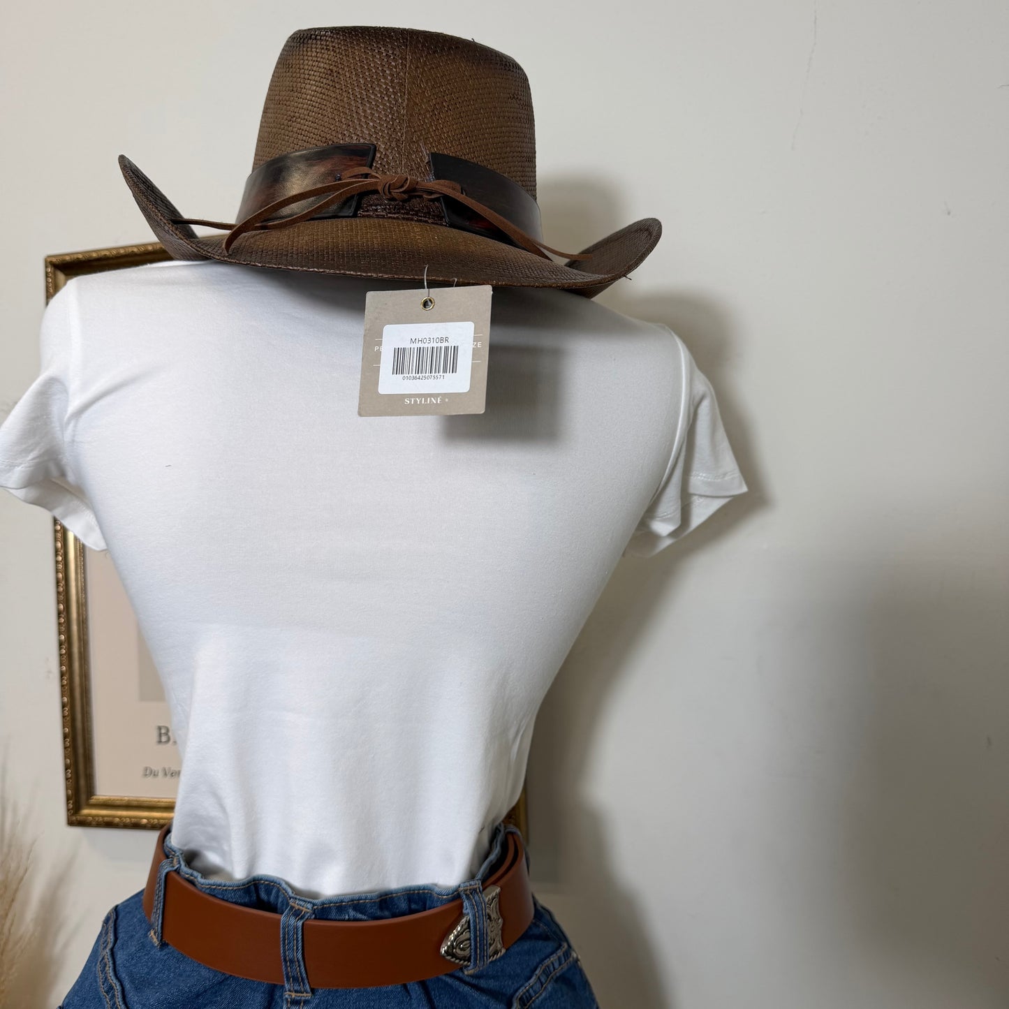 Wild West Cowboy Baby Tee-Ivory