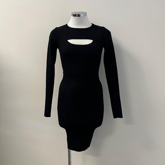 Helen Sweater Dress PL -Black