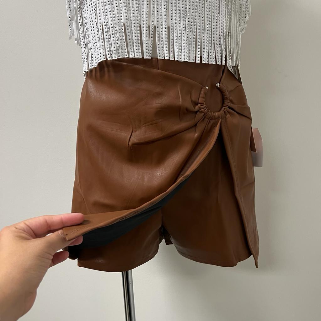 Lela -Leather skirt