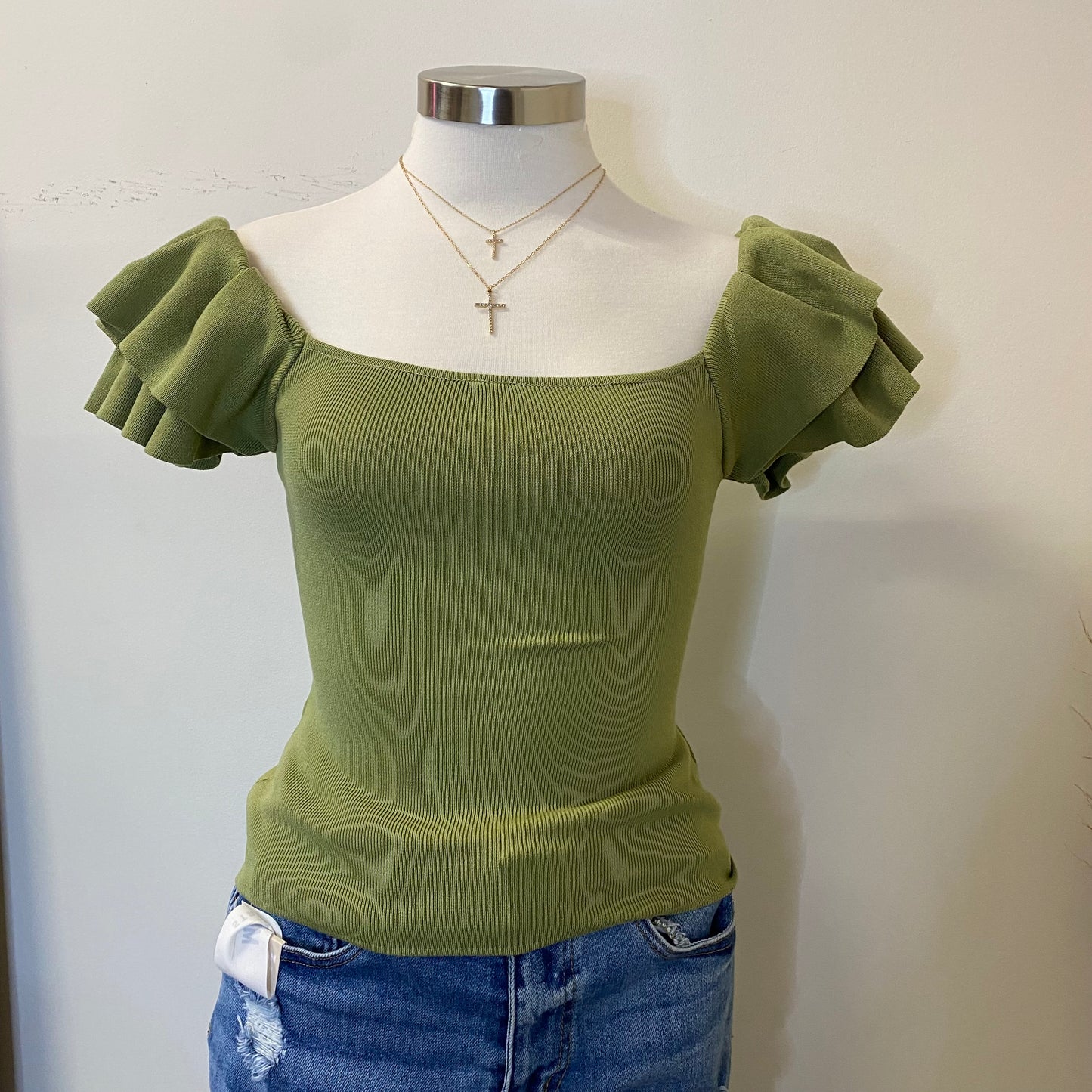 Nena Top-Olive