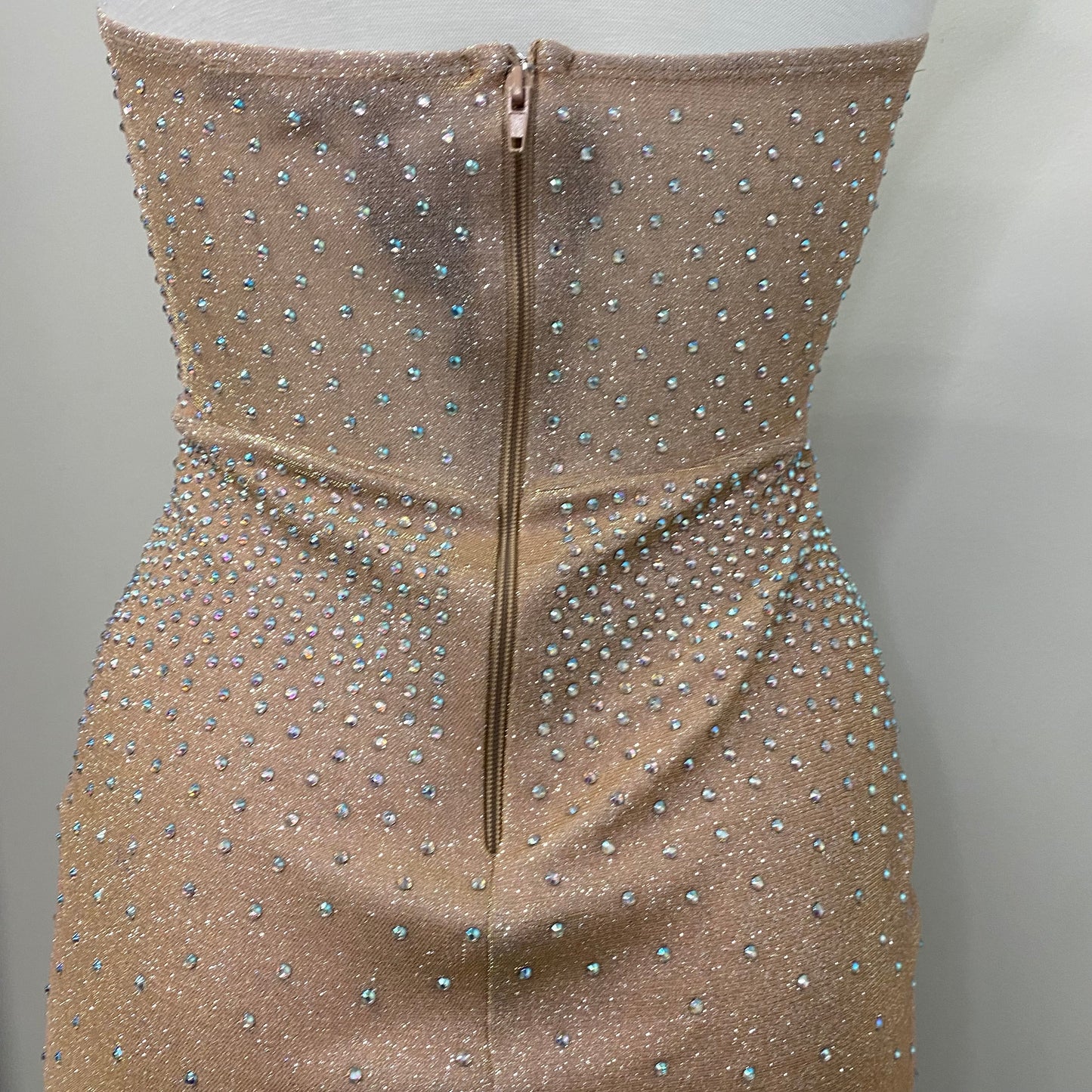 Diamante Dress -Rose Gold