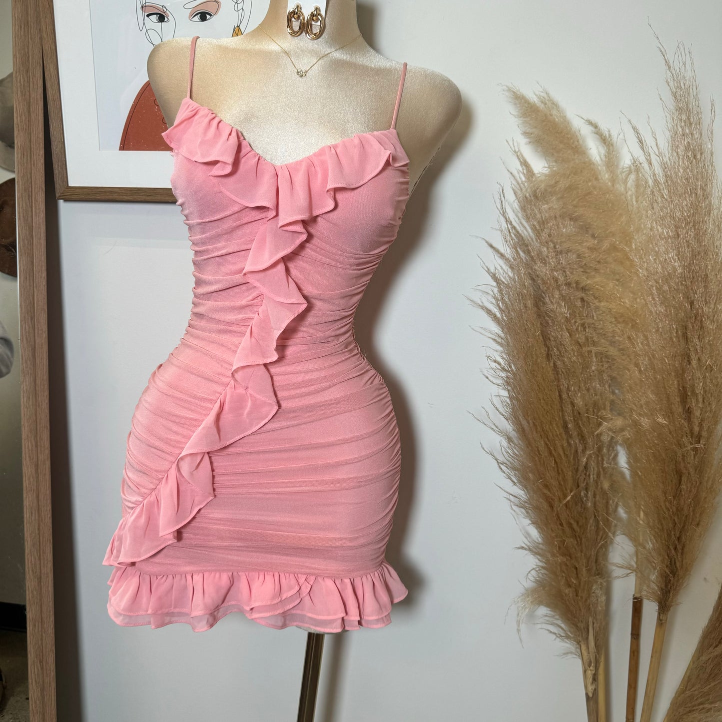 Chic Me Dress-Pink
