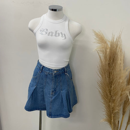 Mini Denim Skirt -Denim