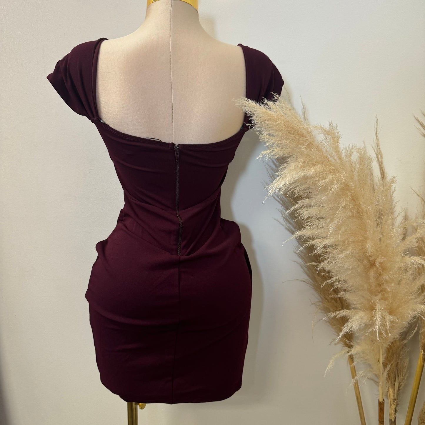 Liséth Dress-Burgundy