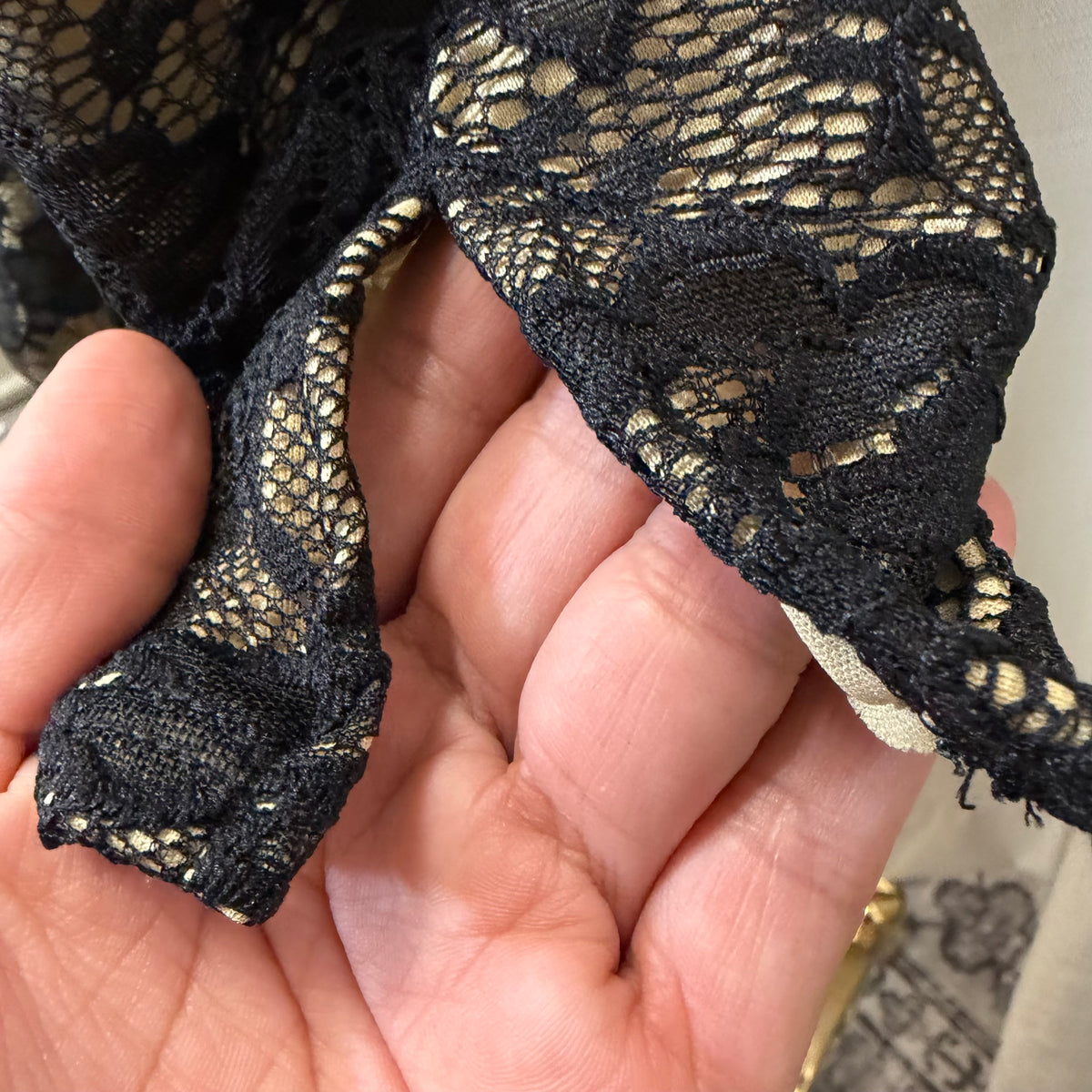 Halter Flower Lace Capri Jumpsuit-Black
