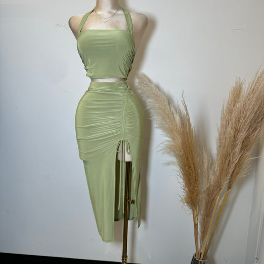 Bambo Skirt Set -Green