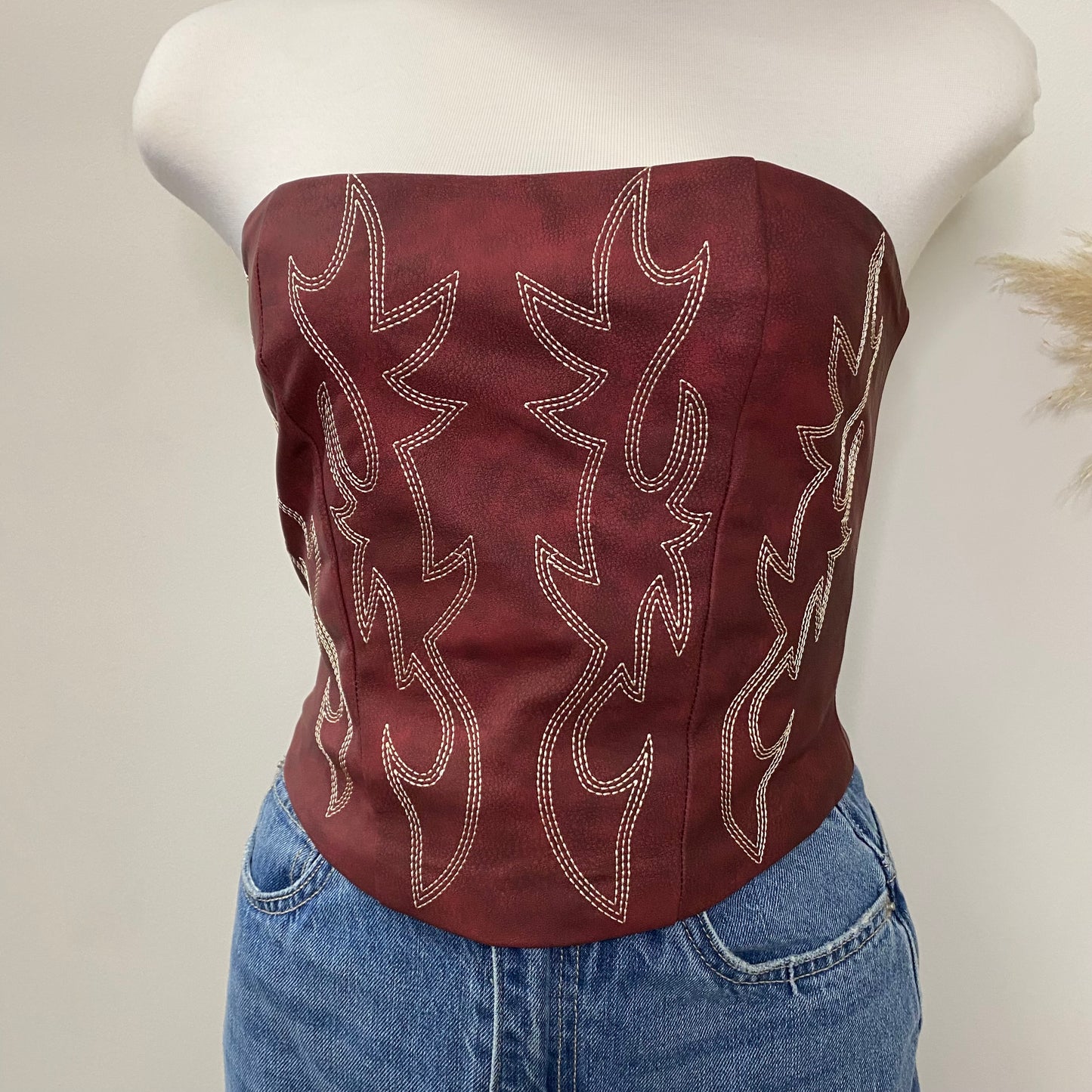 La Nena Corset -Burgundy