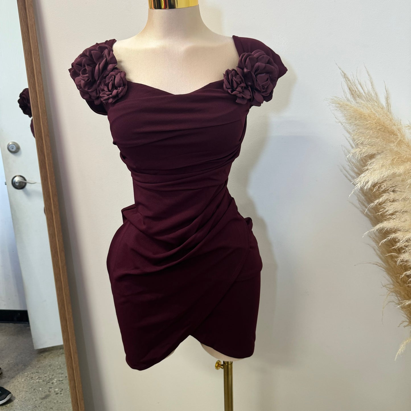 Liséth Dress-Burgundy