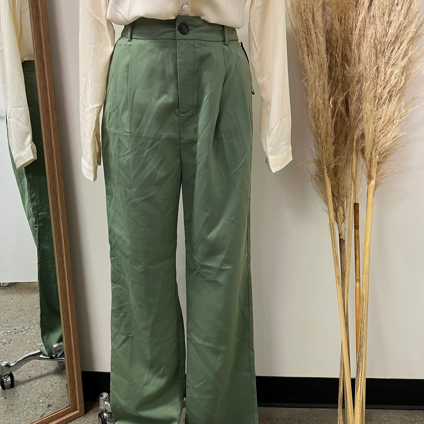 Formal Pants -Olive