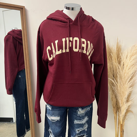 California Sweater -Burgundy