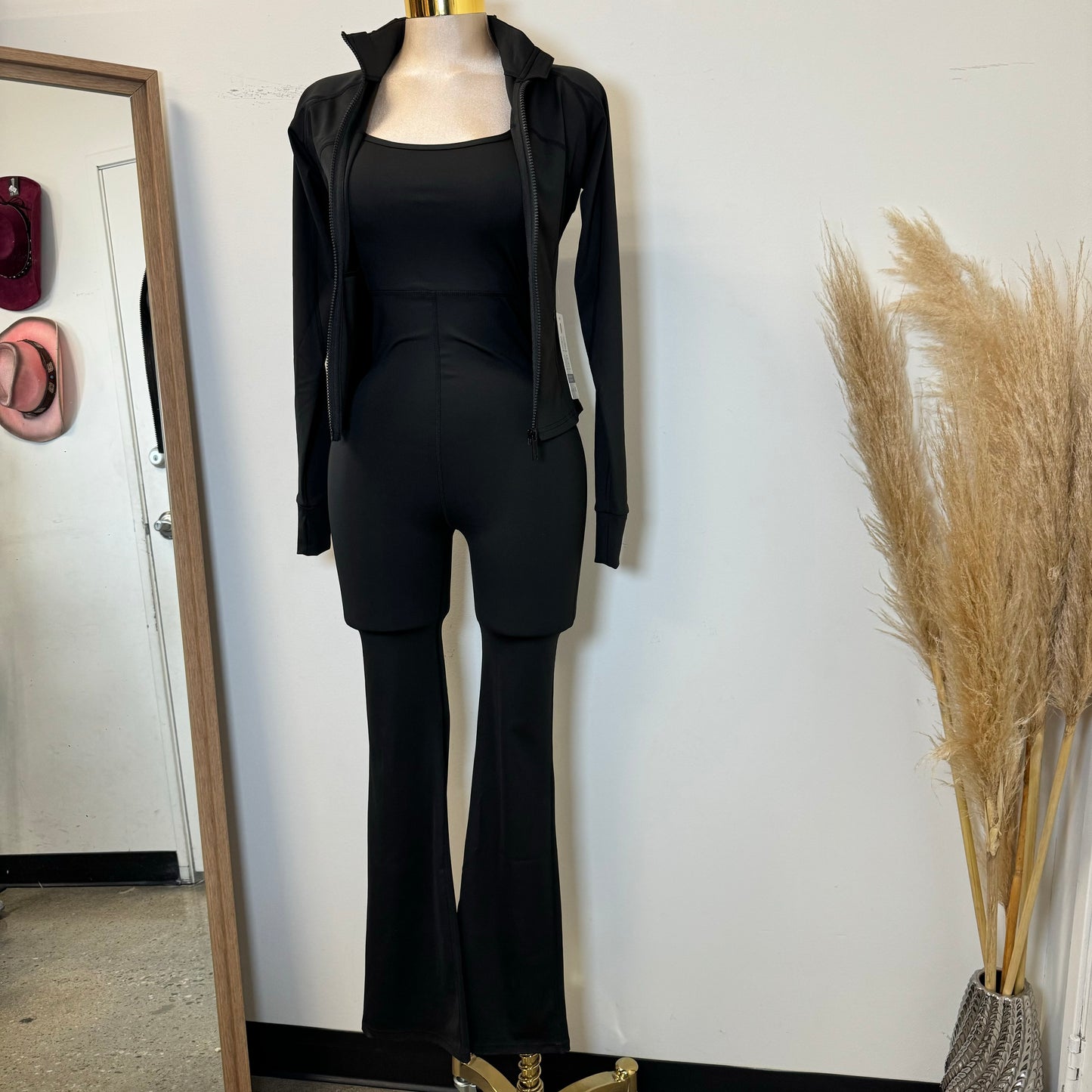 Ozia Jumpsuit with Jacket-Black