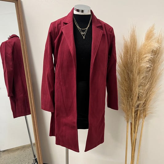 Long Coat -Burgundy