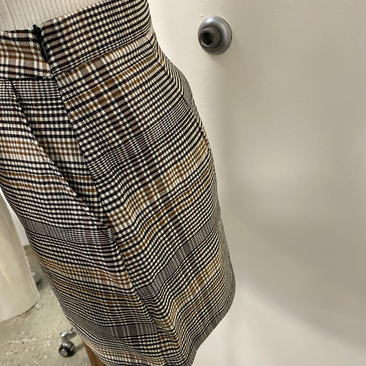 Adria Plaid Skirt-Multi