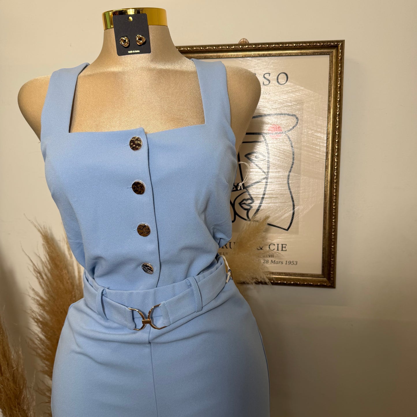xio Pant set-Baby Blue