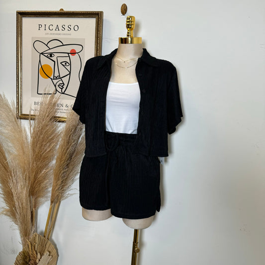 Loxi Short Set-Black