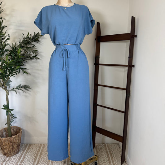Comfy Pant Set-Blue