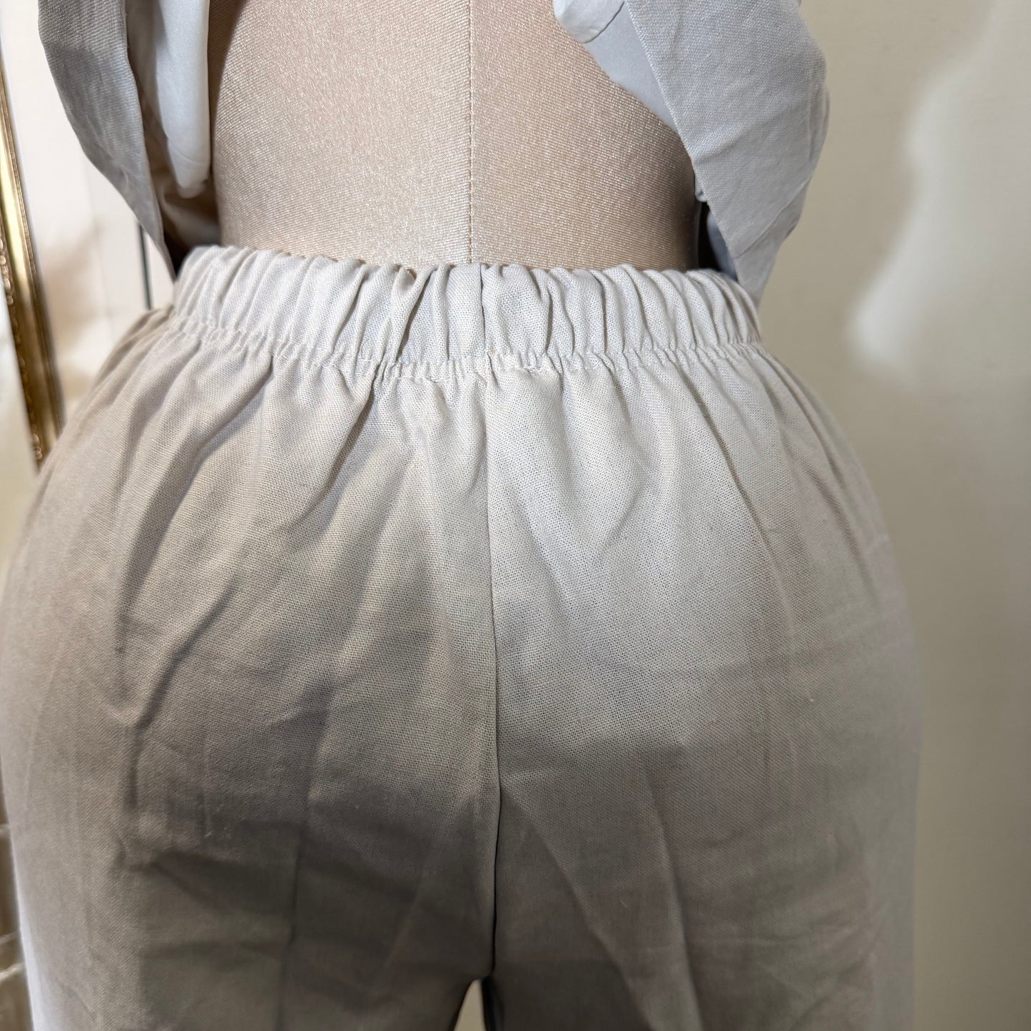 Knot Pant Set-Natural